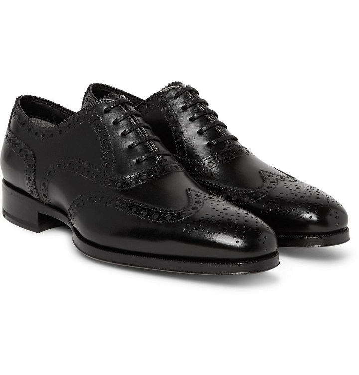 Photo: TOM FORD - Austin Leather Wingtip Brogues - Black