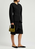 Saint Laurent Lido Velvet Flats Black