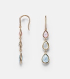 Mateo 14kt gold (585/1000) drop earrings with gemstones