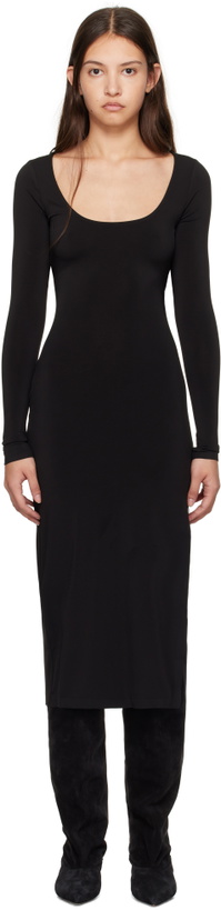 Photo: GUIZIO Black Sander Midi Dress