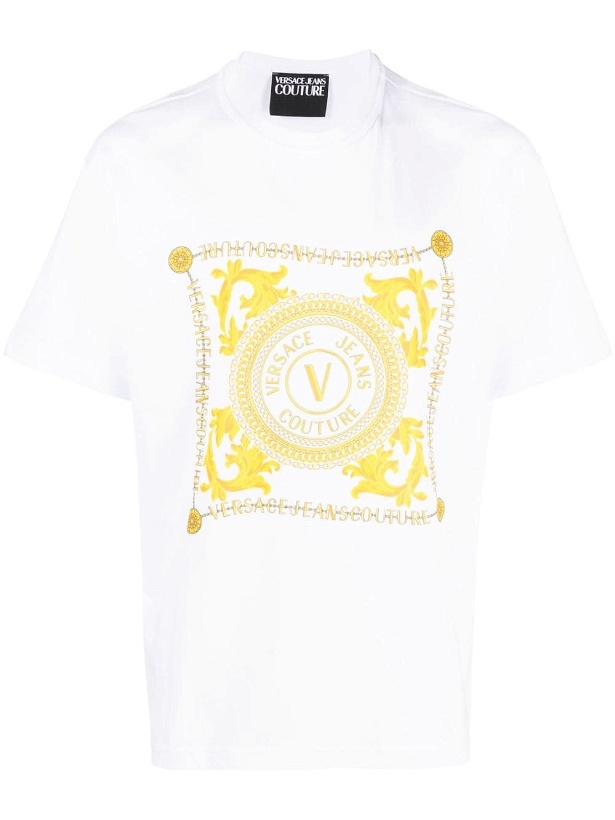 Photo: VERSACE JEANS COUTURE - Printed Cotton T-shirt