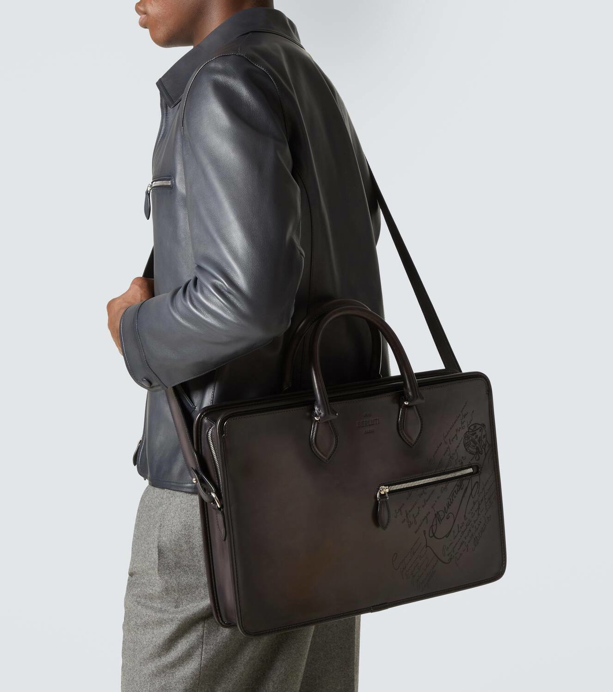 Berluti Scritto leather briefcase