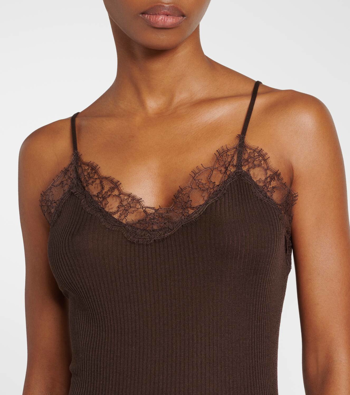 The Row Ikee silk-blend tank top