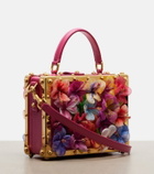 Dolce&Gabbana Dolce Box floral-appliqué leather box bag