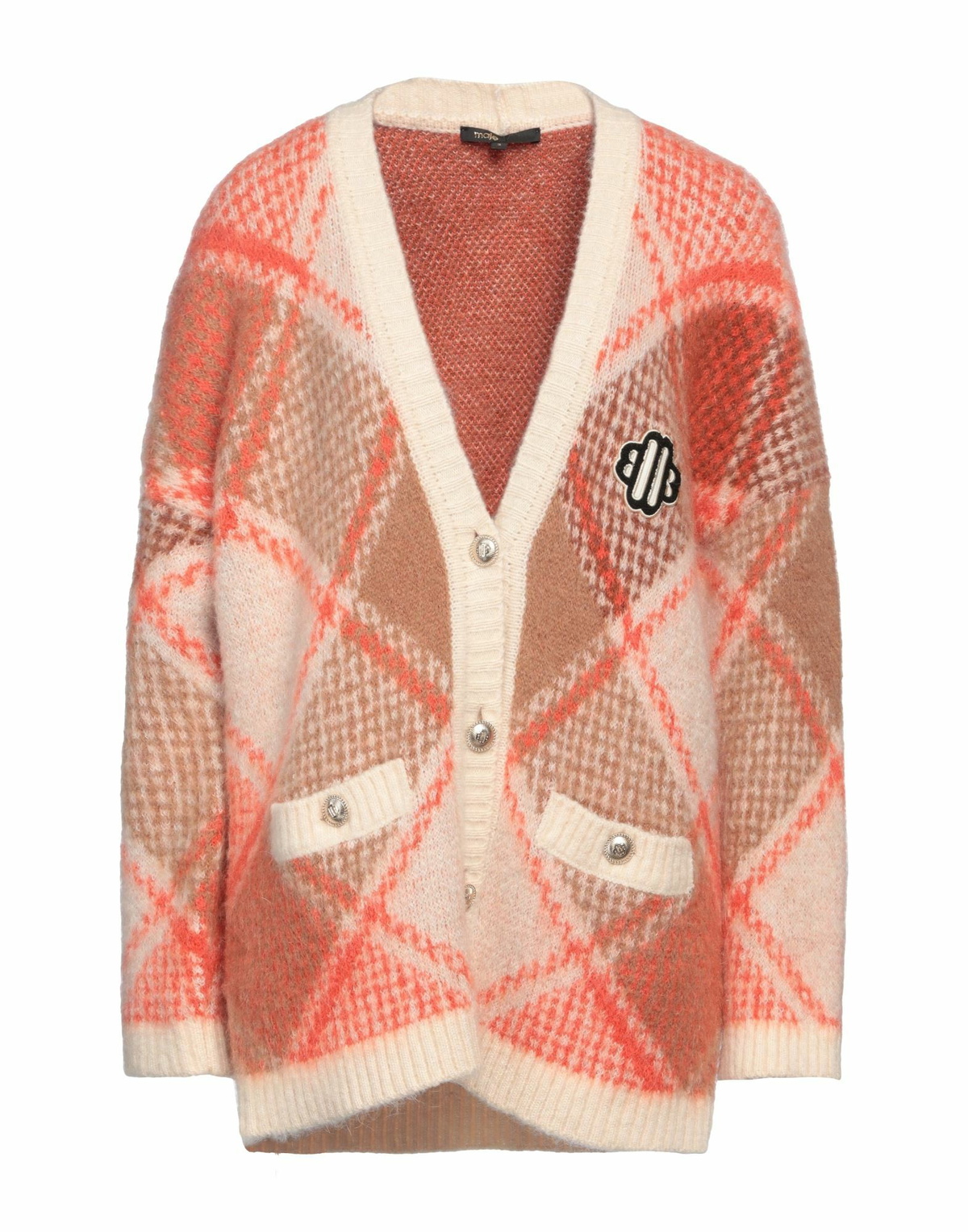 Maje Womens Cardigan Coral