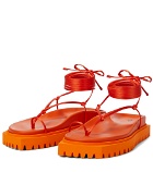 The Attico - Renee satin thong sandals
