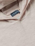 PETER MILLAR - Excursionist Flex Slim-Fit Mélange Merino Wool-Blend Hoodie - Neutrals