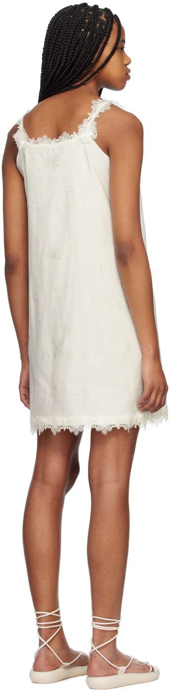 Youth White Jacquard Midi Dress