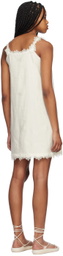 Youth White Jacquard Midi Dress