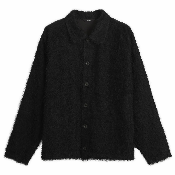 Photo: BEAMS Men's Fringe Overshirt in Black