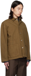 LE17SEPTEMBRE Brown Three-Pocket Denim Jacket