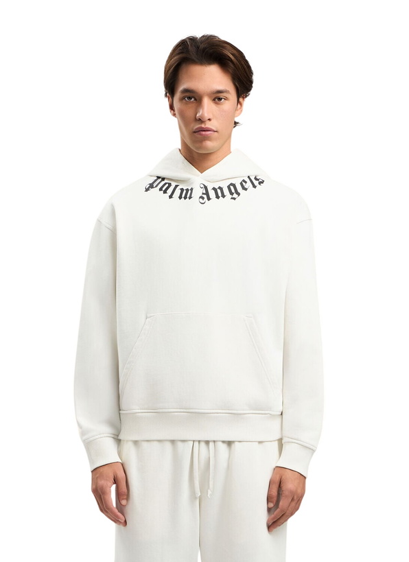 Photo: Palm Angels Neck Logo Hoodie