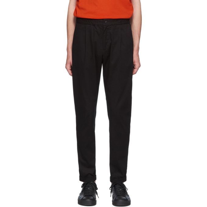 Photo: PS by Paul Smith Black Elasticized Waist Trousers