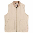 Dickies Men's Quilted Canvas Vest in Desert Sand