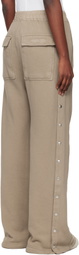 Rick Owens DRKSHDW Taupe Concordians Pusher Sweatpants