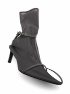 JIL SANDER 65mm Mesh & Leather Ankle Boots