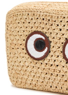 Anya Hindmarch Eyes Raffia and Leather Cross-body bag - Natural - One Size