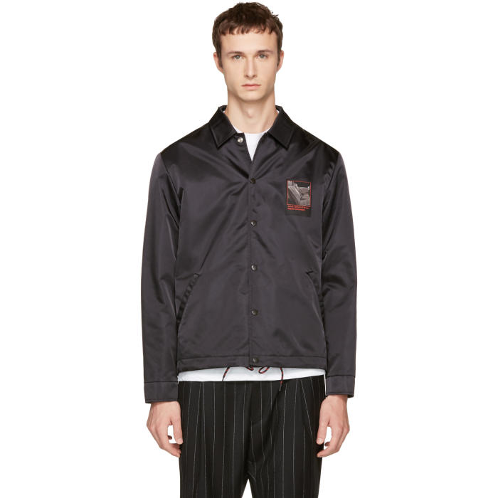 Alexander Wang Black Slow and Steady Coach Jacket T by Alexander Wang