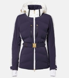 Bogner Kira belted hooded down ski jacket