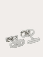 Ferragamo Mens Double Gancini cufflinks in Silver