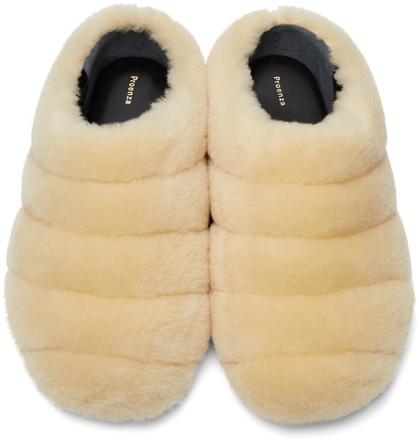 Proenza Schouler Off White Shearling Rondo Slipper Proenza Schouler