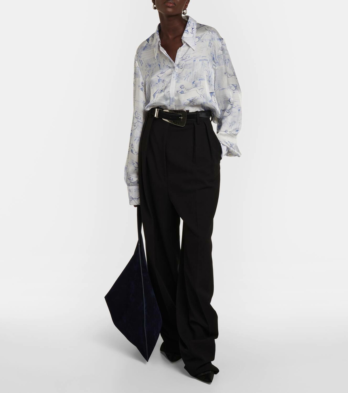 Khaite Minta printed shirt