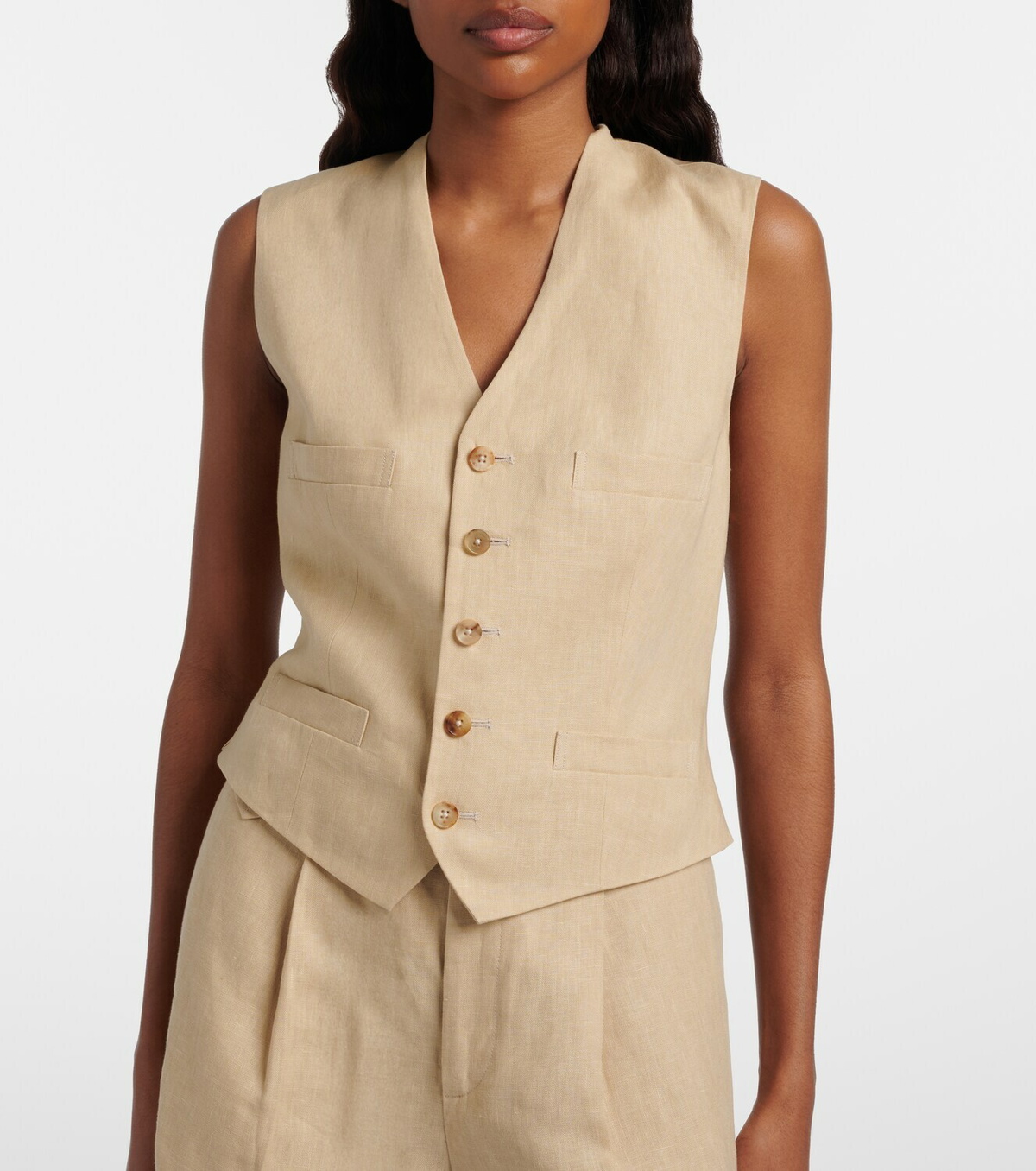 Ralph Lauren Collection Jaiden linen vest