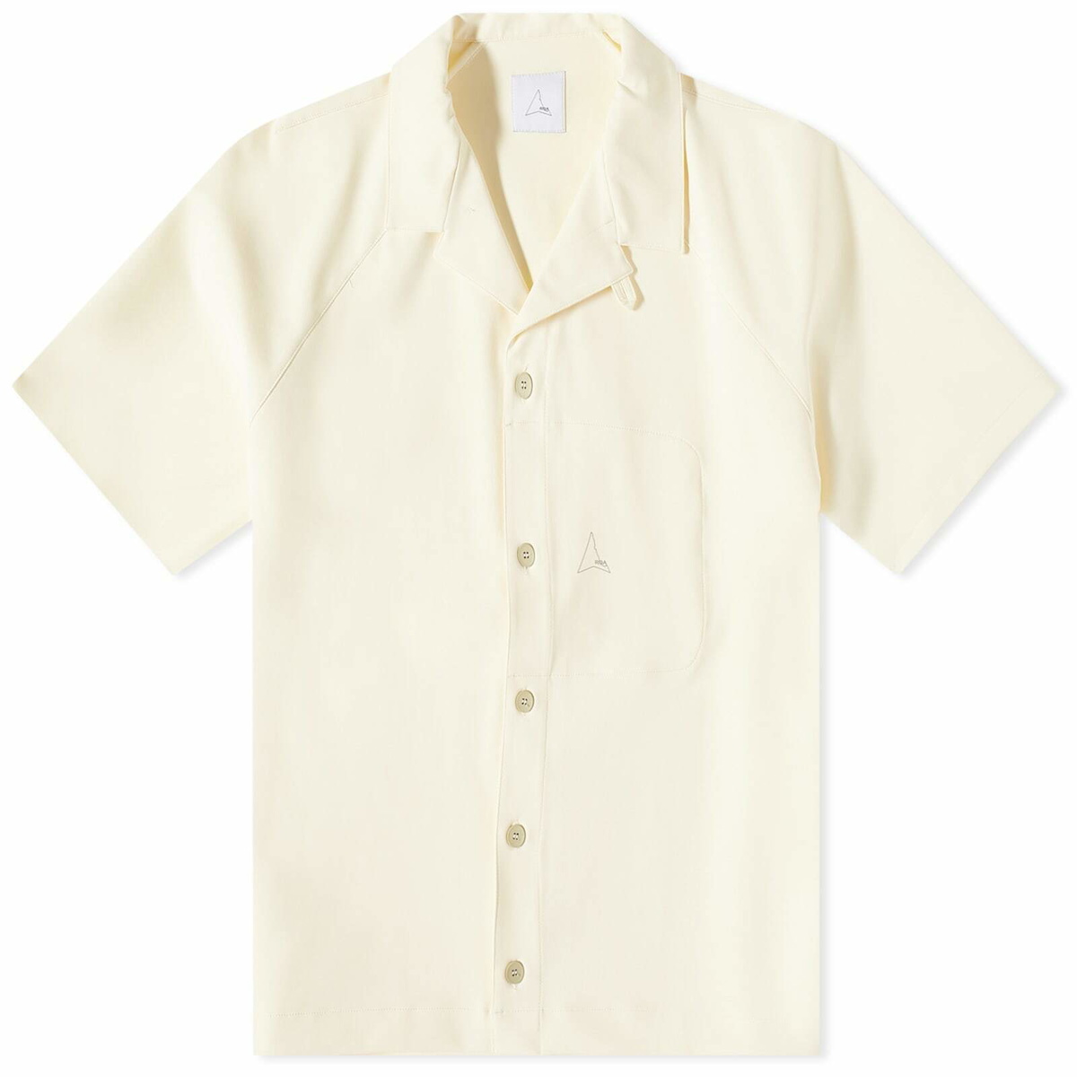 ROA Men's Camp Collar TShirt in Glass Green ROA