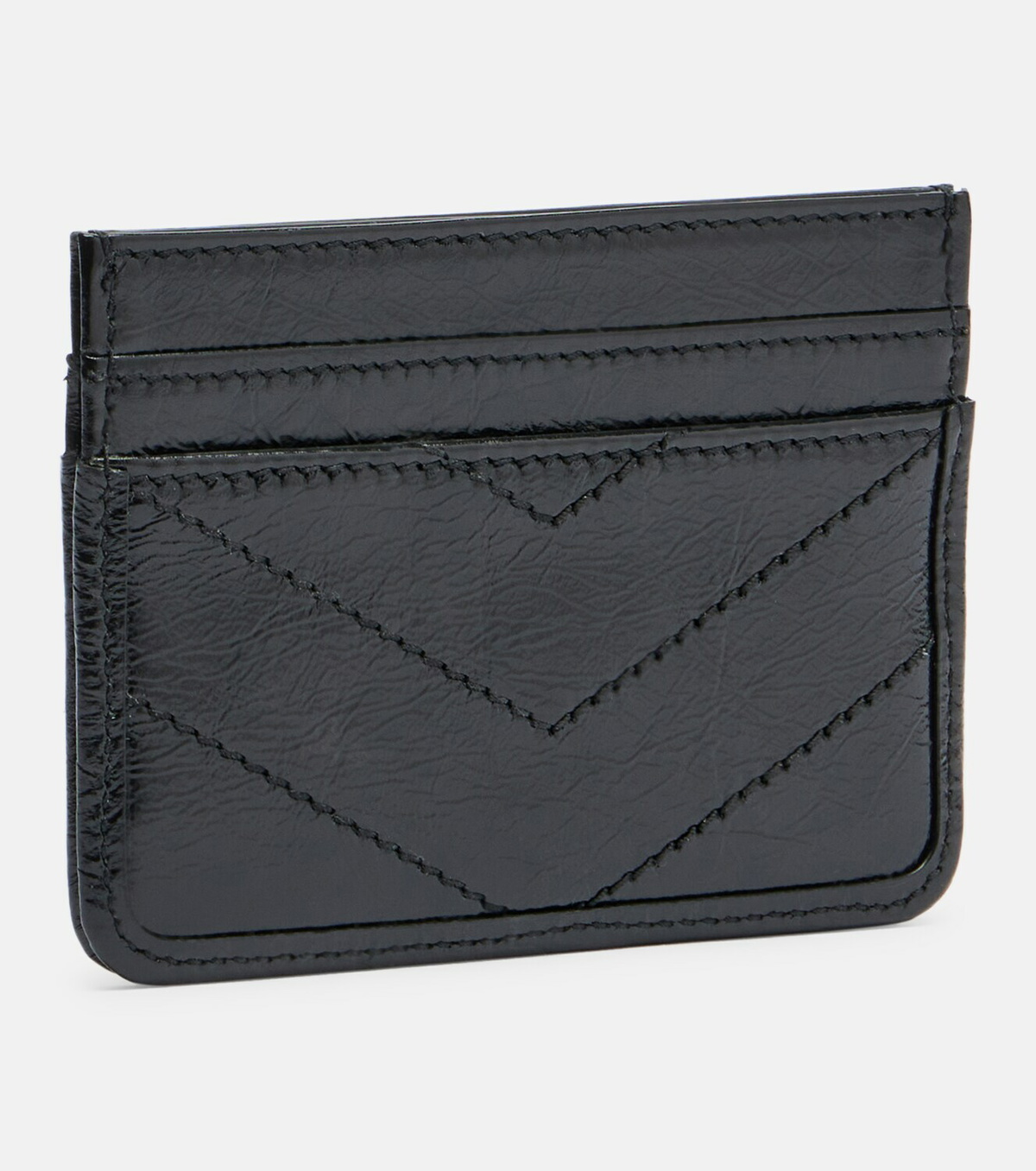 Saint Laurent Niki patent leather card holder