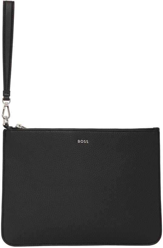 Photo: BOSS Black Leather Pouch