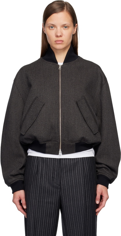 Photo: mfpen Brown & Gray Blouson Bomber Jacket