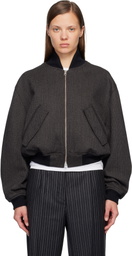 mfpen Brown & Gray Blouson Bomber Jacket