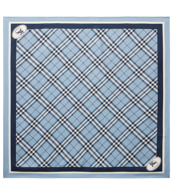 Photo: Burberry Burberry Check silk twill scarf