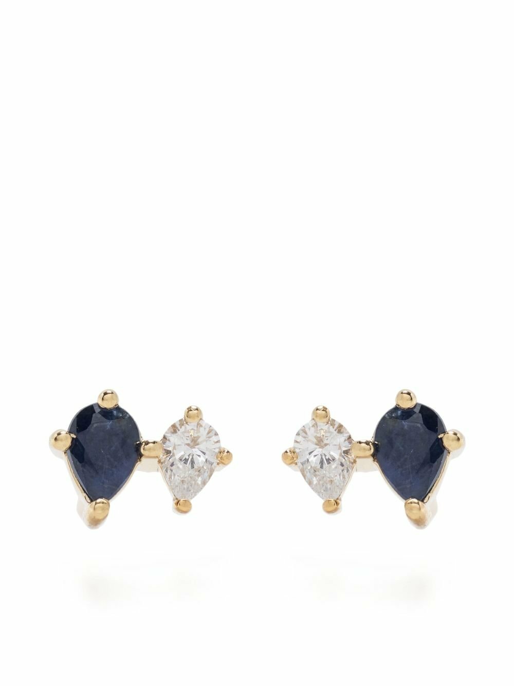 Adina Reyter 14K Yellow Gold Premier Amigos Sapphire And Diamond Earrings