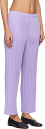 PLEATS PLEASE ISSEY MIYAKE Purple Monthly Colors April Trousers