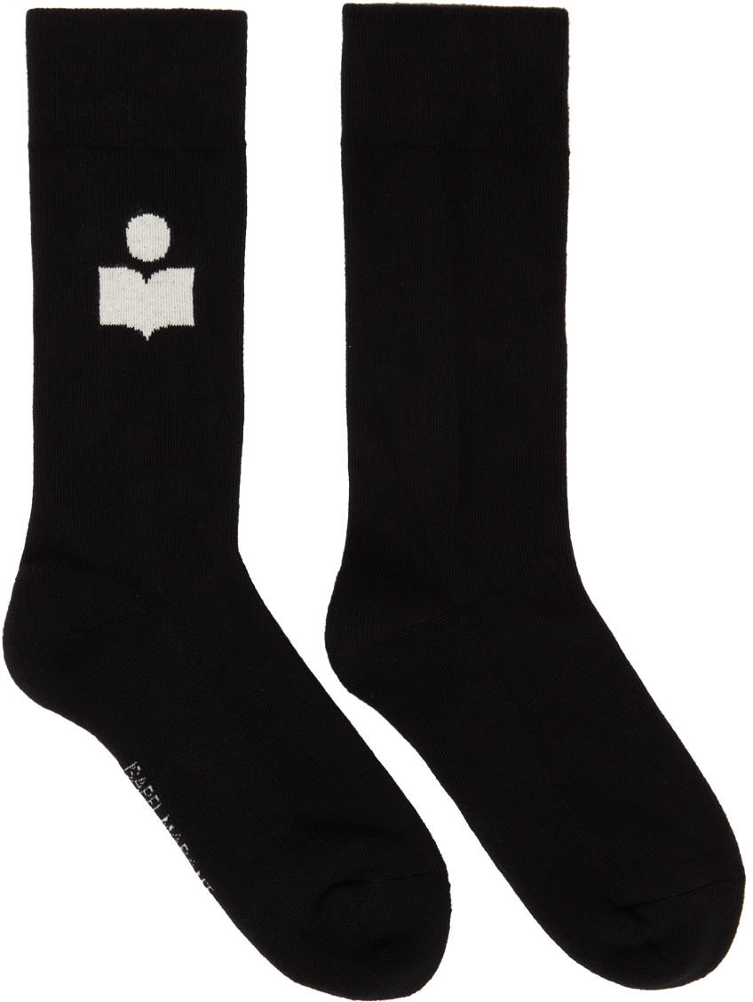 Women's Siloki Logo Cotton Socks In Black
