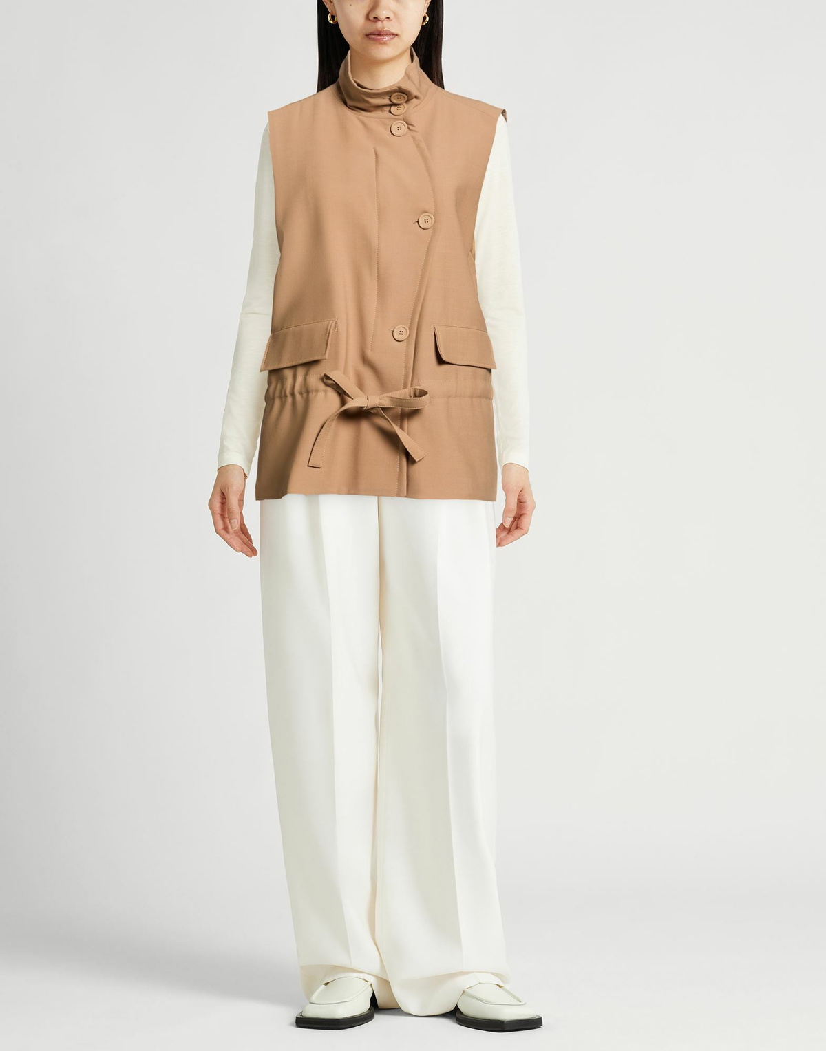 Semicouture Womens Vest Camel