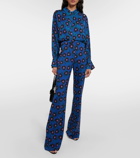 Diane von Furstenberg Brooklyn floral high-rise straight pants