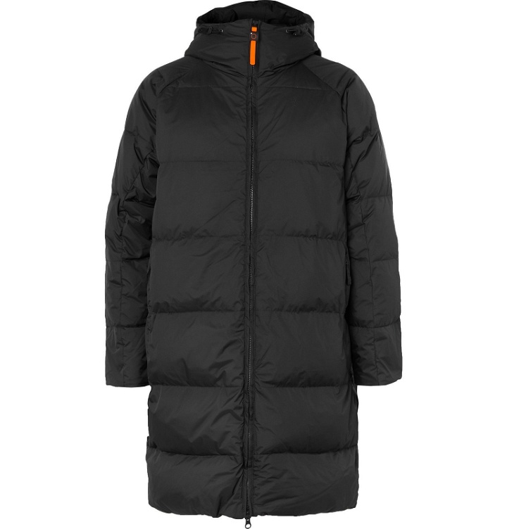Photo: Aspesi - Quilted Nylon-Ripstop Hooded Down Jacket - Black