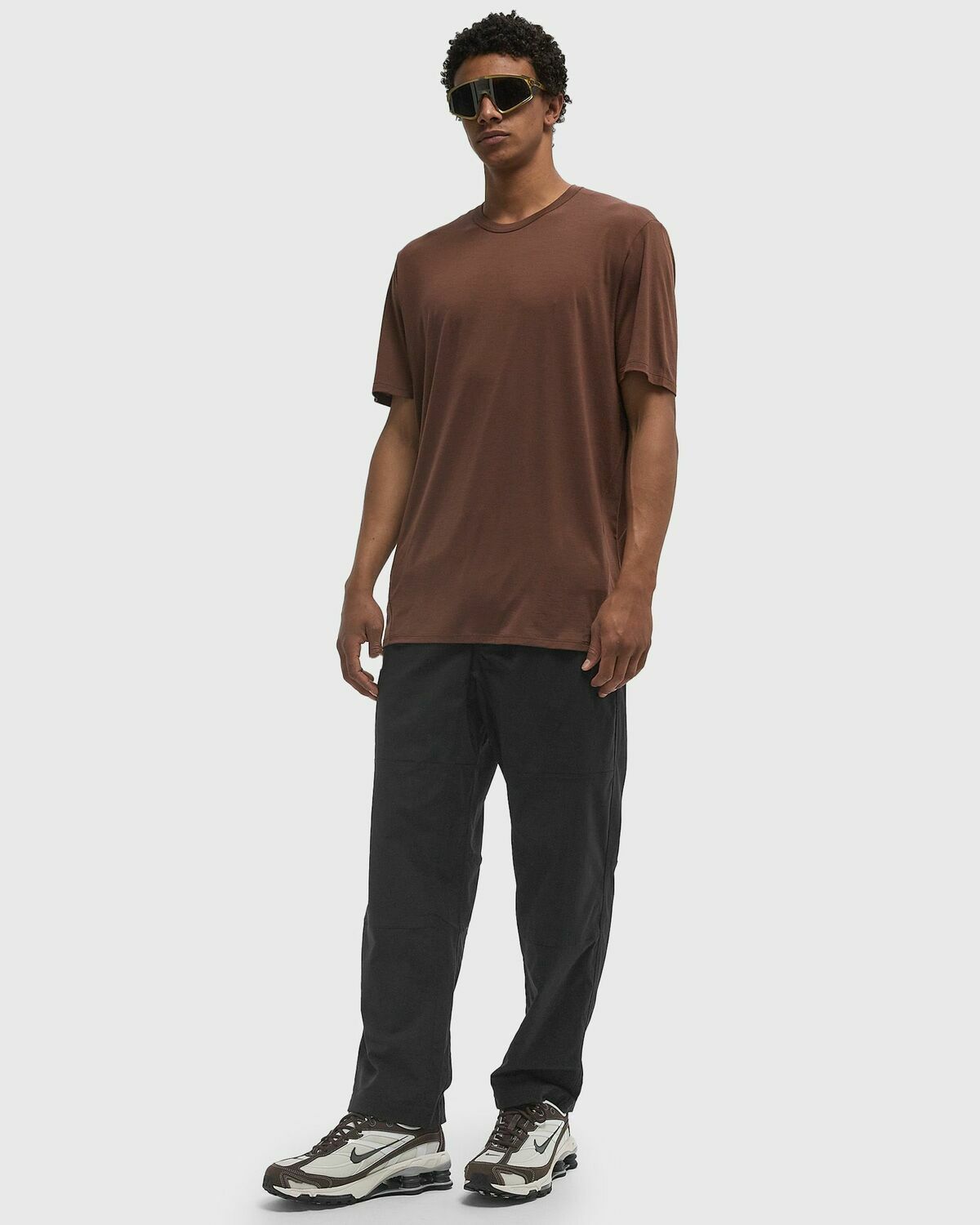 Arc´teryx Veilance FRAME SS SHIRT Brown Mens Shortsleefe