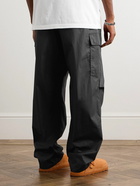 Marant - Caleb Cotton-Blend Poplin Drawstring Cargo Trousers - Black