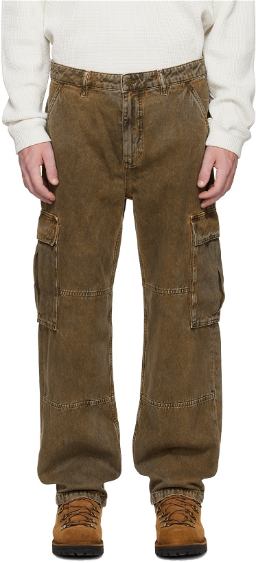 Photo: GUESS USA Brown Faded Cargo Pants