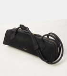 Alaïa Le Teckel Medium suede shoulder bag
