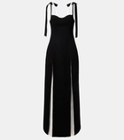 Marmar Halim Silk-blend crêpe gown