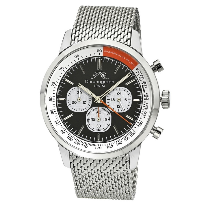 Photo: Porsamo Bleu Simon Chronograph Quartz Black Dial Mens Watch 1321BSIS