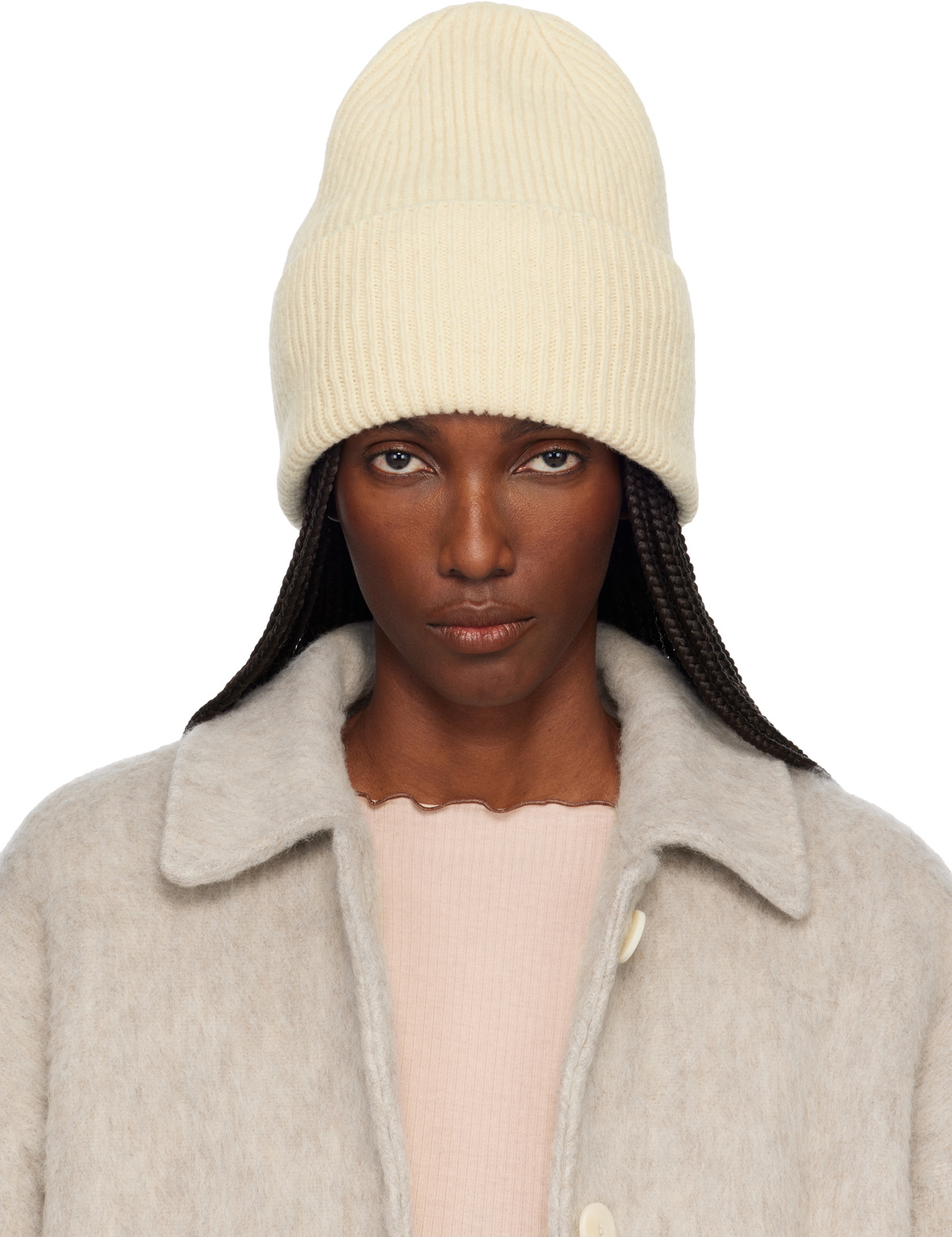 Baserange Beige Brushed Beanie Baserange