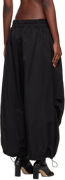 YOHJI YAMAMOTO Black Twill Parachute Lounge Pants