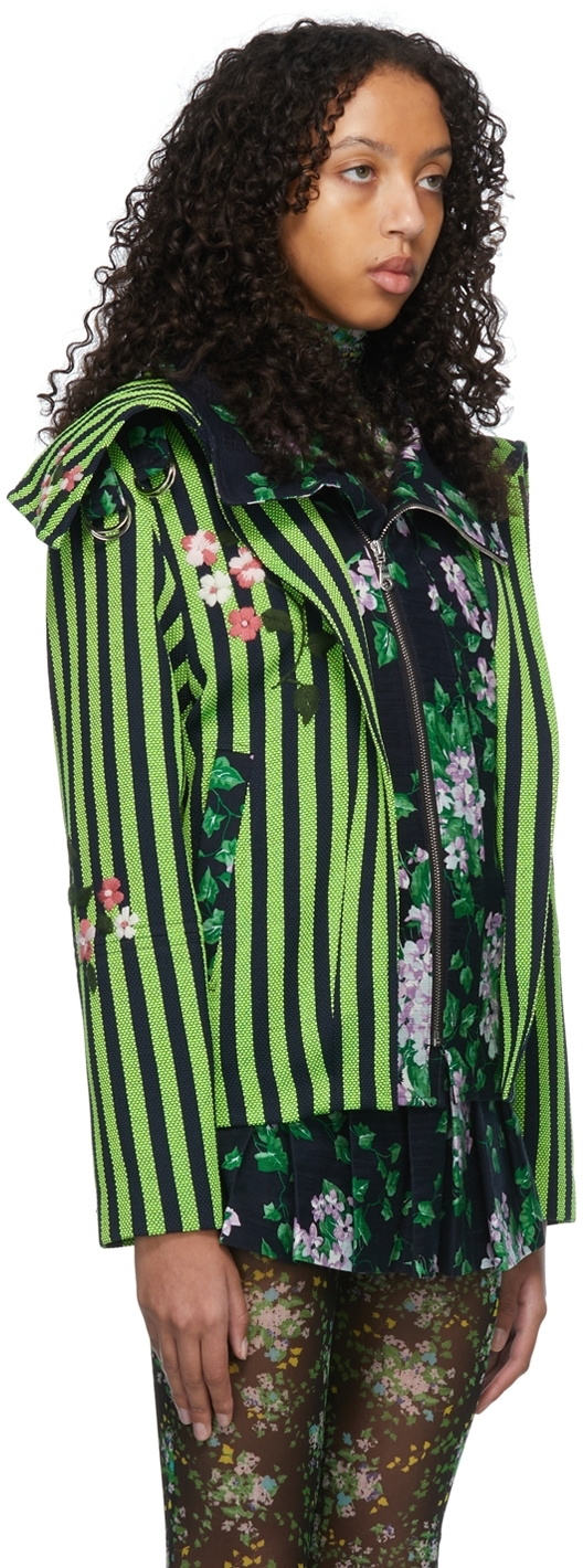 SHUTING QIU Green Polyester Jacket