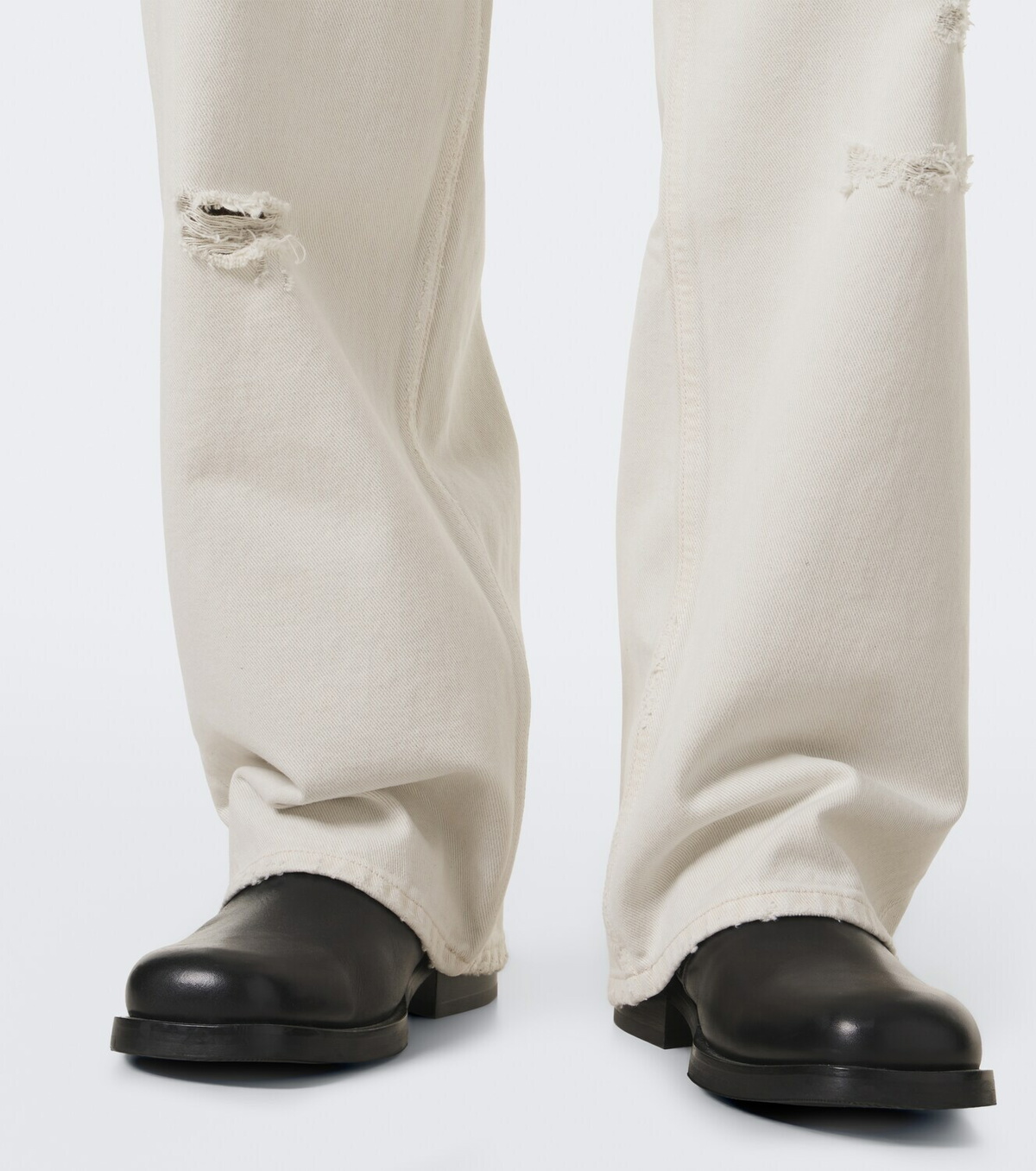 Our Legacy Vast Cut distressed wide-leg jeans
