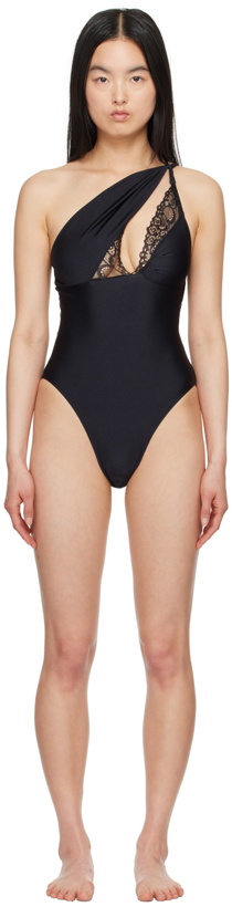 Photo: Coperni Black Asymmetric Swimsuit